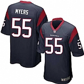 Nike Men & Women & Youth Texans #55 Myers Navy Team Color Game Jersey,baseball caps,new era cap wholesale,wholesale hats